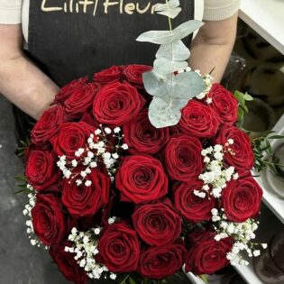 30 roses rouges
