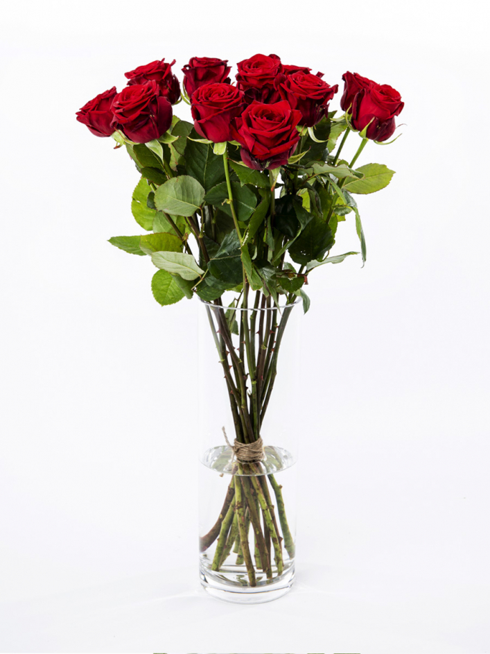 Vase en acrylique pour 10-15 roses - Ø12 - incassable Vase en acrylique pour 10-15 roses - Ø12 - incassable