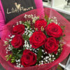 Boquet de fleurs Roses rouges