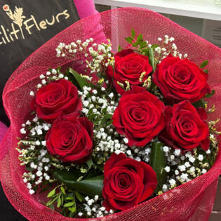 Boquet de fleurs Roses rouges