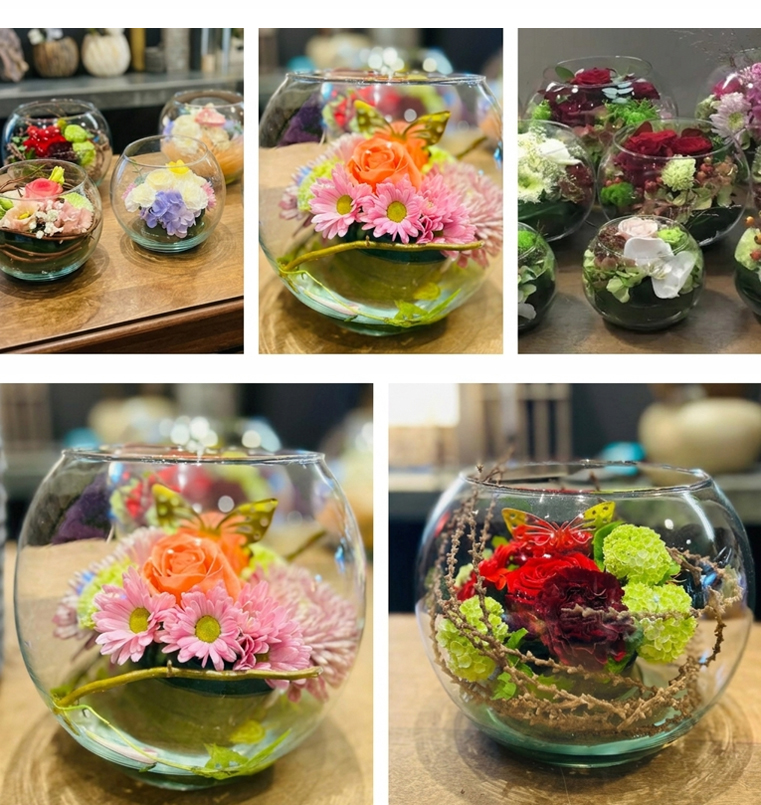 Ecrin de Fleurs ou Bulle Florale - Livraison fleurs Bruxelles - Lilit Fleurs Bulle Florale