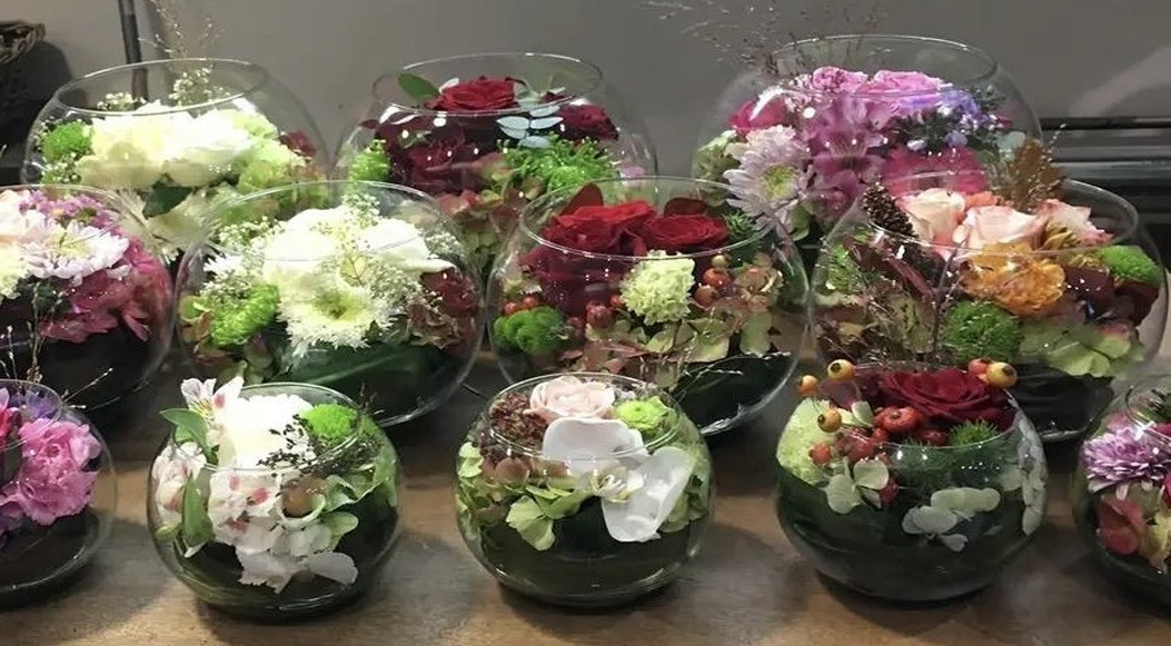 Ecrin de Fleurs ou Bulle Florale - Livraison fleurs Bruxelles - Lilit Fleurs Bulle Florale