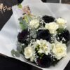 Bouquet Black & White Bouquet Black & White - Roses noirs et blanches