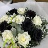 Bouquet Black & White Bouquet Black & White - Roses noirs et blanches